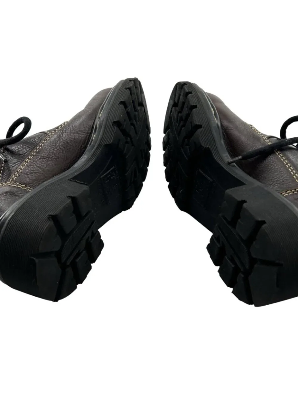 VTG Dr. Martens Shoes M5 W6 Leather 3 Eye Casual Chunky Platform Oxford ENGLAND